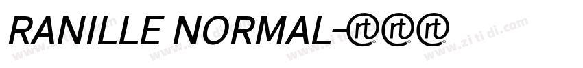 RANILLE NORMAL字体转换